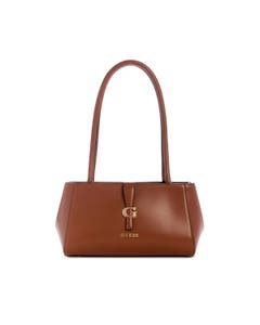 Guess Satchel Carrie Shoulder Cognac
